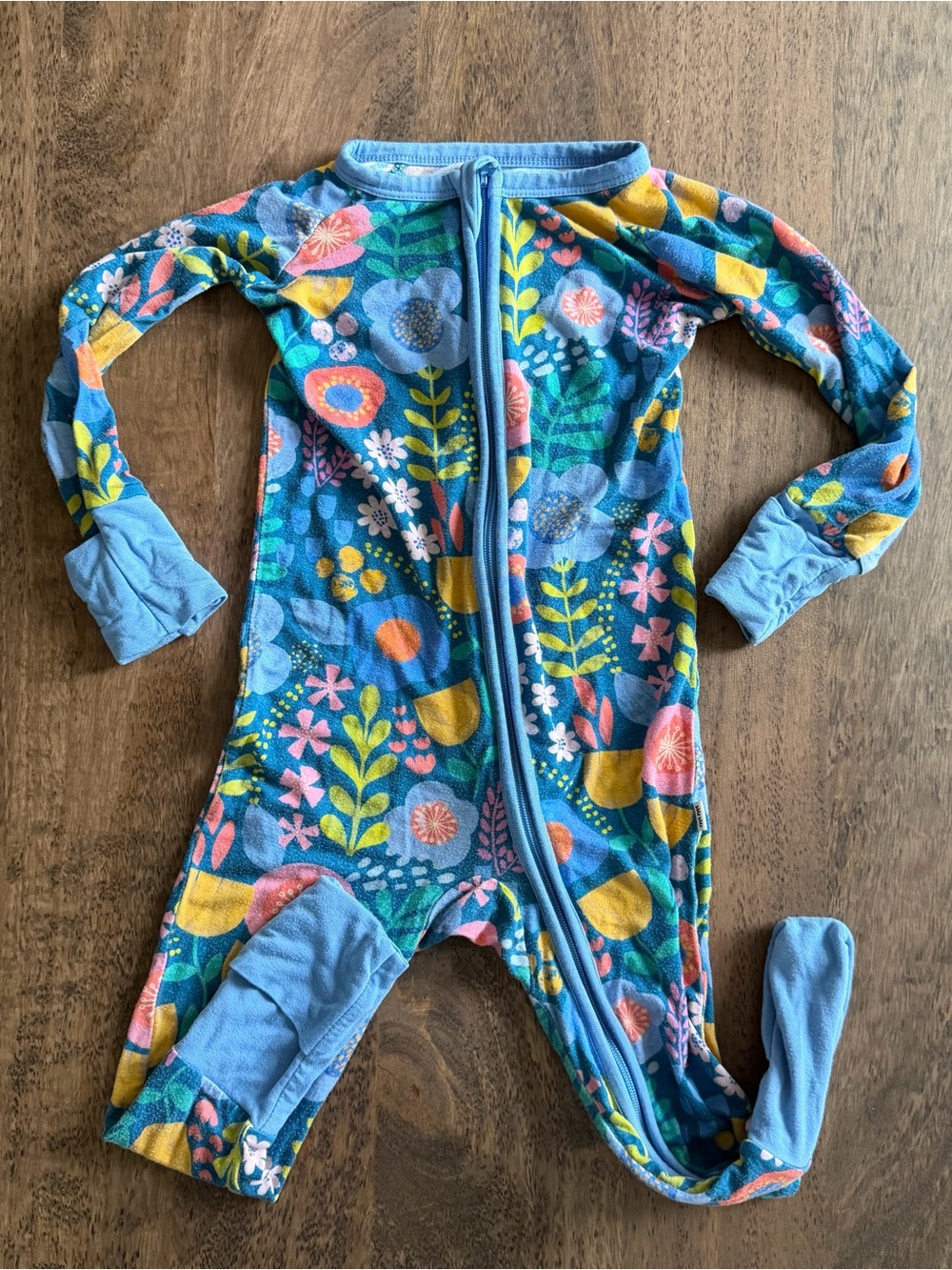 Little Sleepies Flowers Floral Baby Girl’s Pajamas Onesie